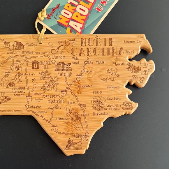 North Carolina Bamboo Cutting Board - Picture 4 of 7